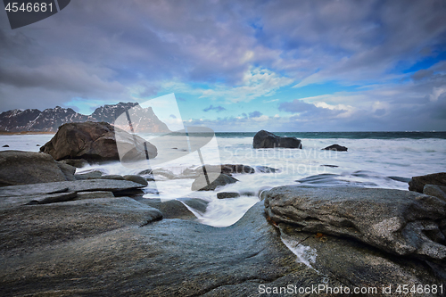 Image of Beach of fjord in Norway