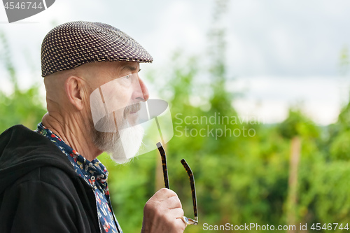 Image of old man outdoor