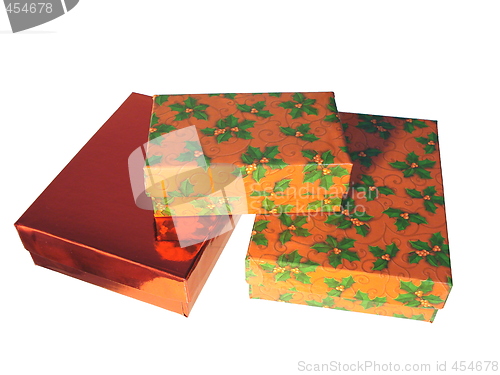 Image of Christmas gift boxes.