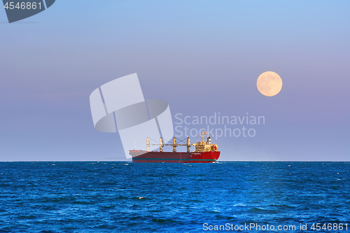 Image of Cargo Ship in the Sea