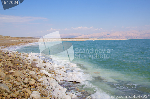Image of Coast of the dead sea at Israel 