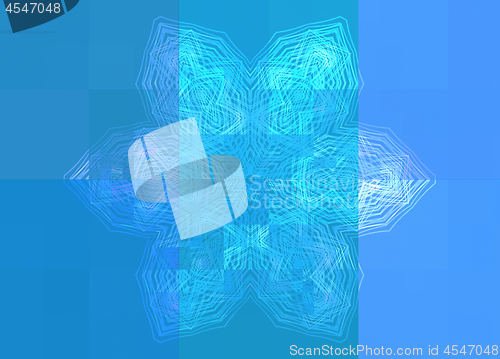 Image of  Blue background with concentric pattern