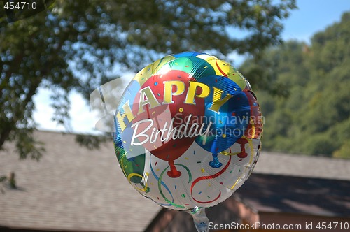 Image of Happy birthday ballon