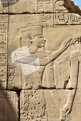 Image of Ancient egyptian art in the Karnak Temple, Luxor
