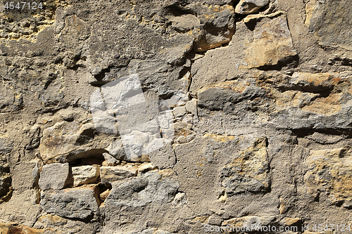 Image of Texture of very old stone wall