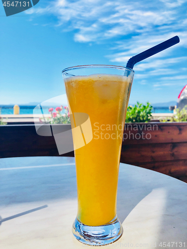 Image of glass of fresh orange juice