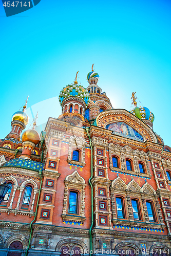Image of Famous church of the Savior on Spilled Blood in Saint Petersburg