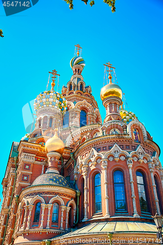 Image of Famous church of the Savior on Spilled Blood in Saint Petersburg