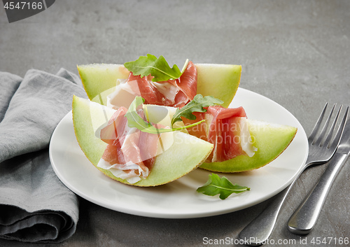 Image of melon and ham