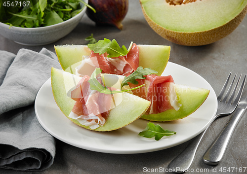 Image of melon and ham