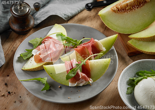 Image of melon and ham