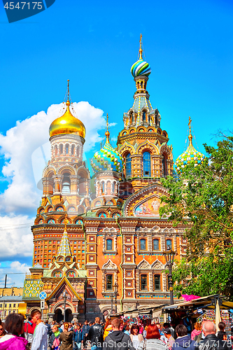 Image of Famous church of the Savior on Spilled Blood in Saint Petersburg