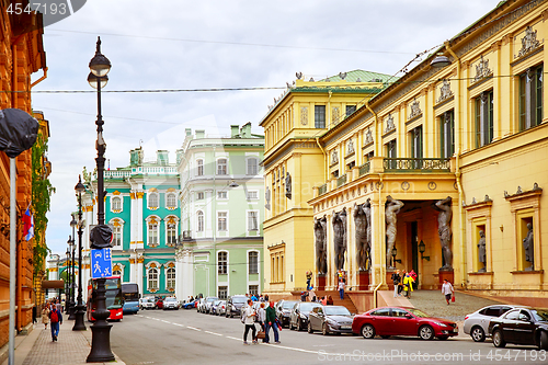 Image of Hermitage Theatre, Millionnaya Street, Winter Palace in St.Peter