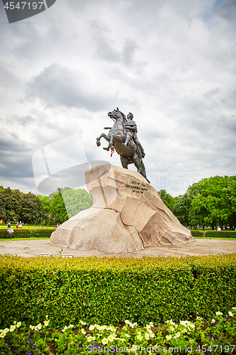 Image of The Bronze Horseman monument, Saint Petersburg