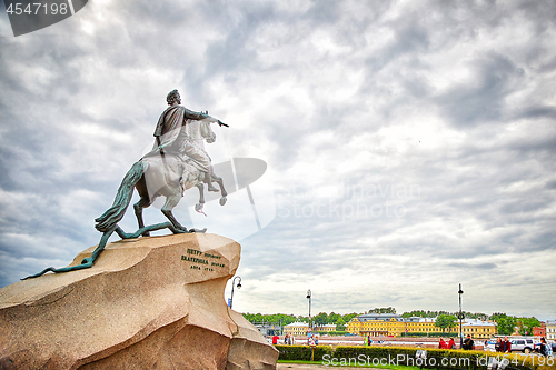 Image of Monument of Russian emperor Peter the Great, known as The Bronze