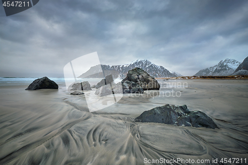 Image of Beach of fjord in Norway