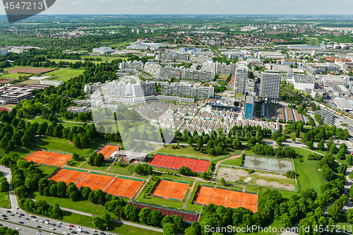 Image of Aerial view of Munich, Germany