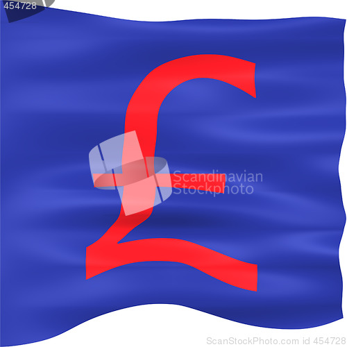 Image of 3D British Pound Flag