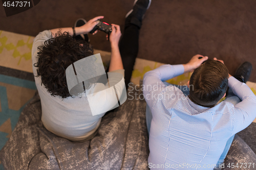 Image of startup Office Workers Playing computer games