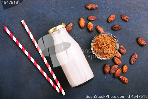 Image of cocoa drink in bottle