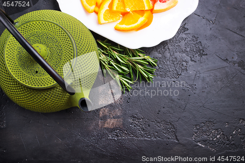 Image of Tea in teapot