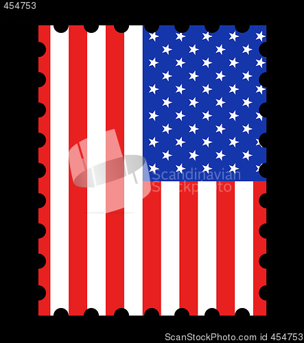 Image of USA Flag Stamp
