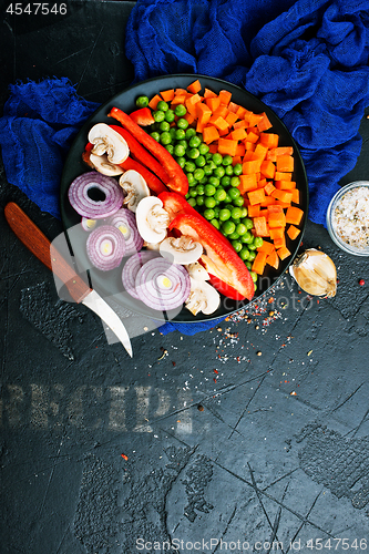 Image of mushrooms with vegetables