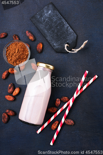 Image of cocoa drink in bottle