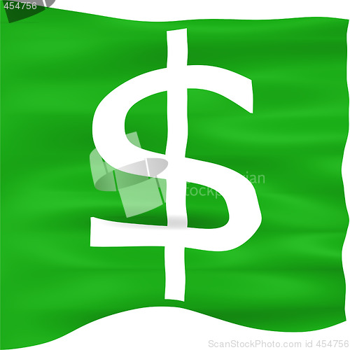 Image of 3D Dollar Flag