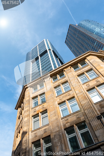 Image of Frankfurt Germany with some skyscrapers