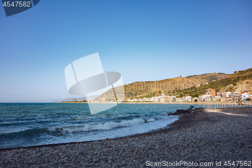 Image of pebbles beach in Sicily Italy
