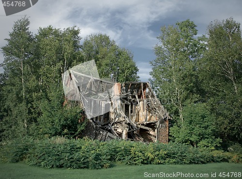 Image of Ruins of abandoned rural house