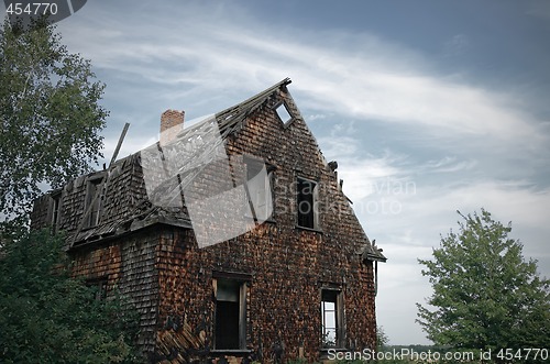 Image of Gloomy haunted house