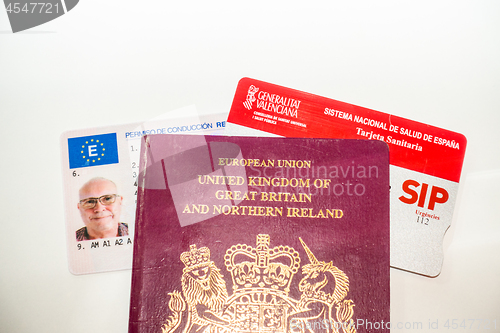 Image of Driving licence, Passport and Health card