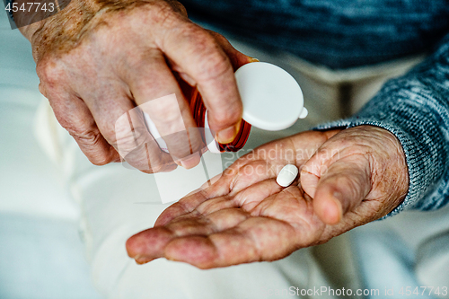 Image of taking a tablet