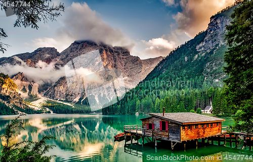 Image of Lake and Boathouse