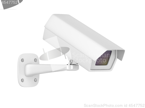 Image of Security camera on white