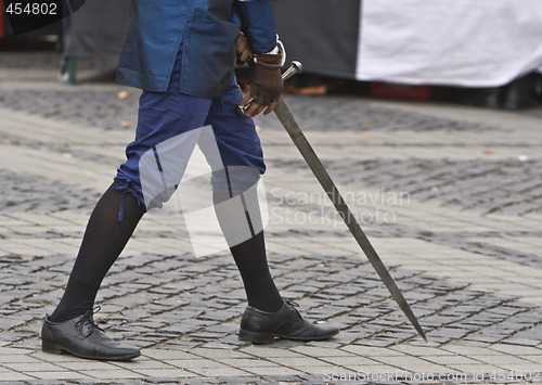 Image of Medieval knight abstract