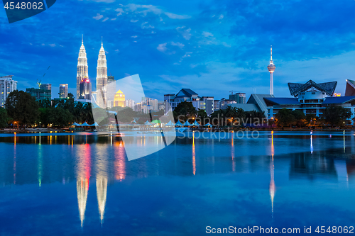 Image of Kuala Lumpur skyline with