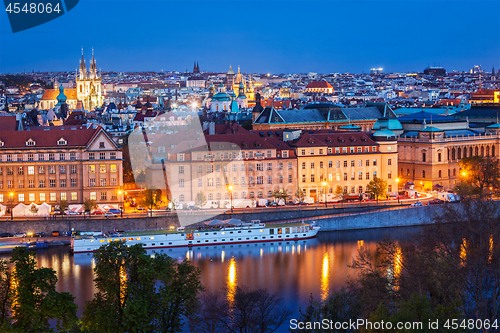 Image of Evening view of Prague