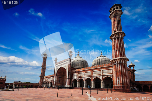 Image of Jama Masjid muslim mosque in India. Delhi, India