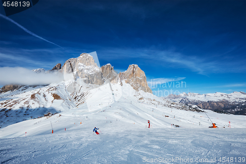 Image of Ski resort in Dolomites, Italy