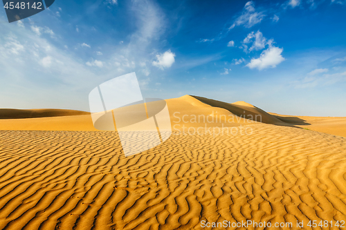 Image of Dunes of Thar Desert, Rajasthan, India