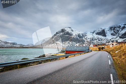 Image of Road in fjord in Norway