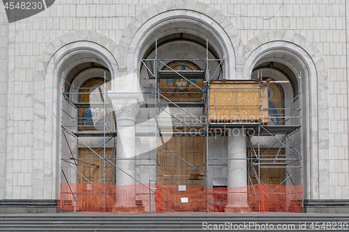 Image of Church Frescoes Scaffolding