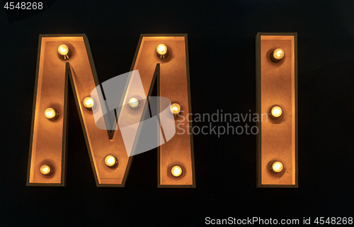 Image of MI letters