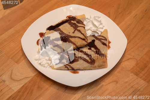 Image of Chocolate Crepes Dessert