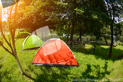 Image of camp tent