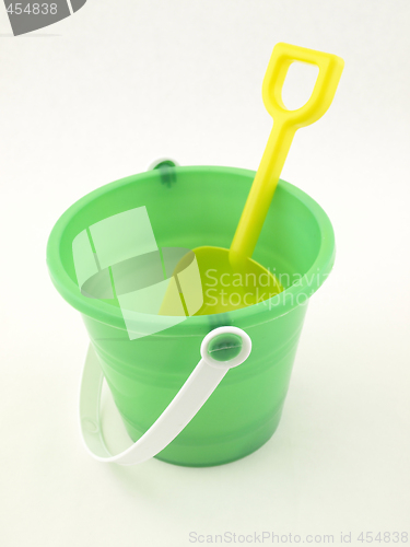 Image of Plastic bucket and shovel