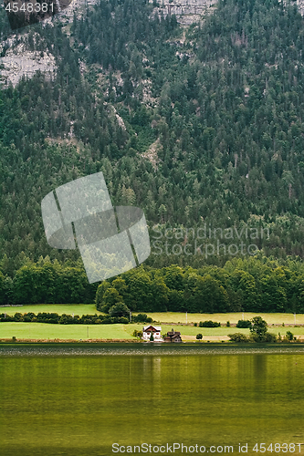 Image of House on the Bank of Lake